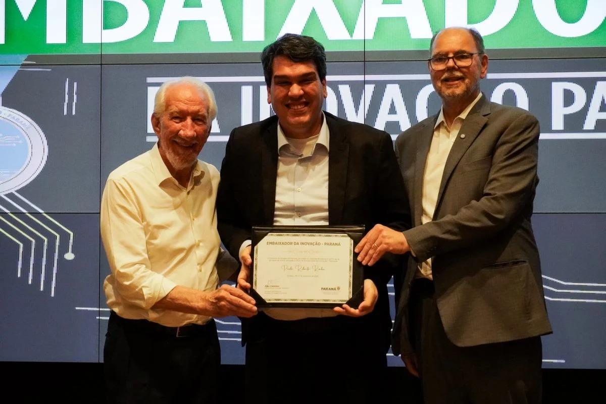 Vice-presidente do Biopark é homenageado com Prêmio Embaixador da Inovação no Paraná