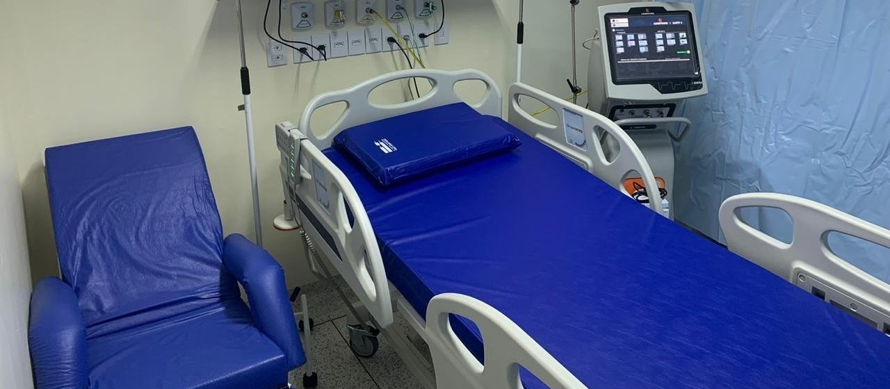 Hospital de Retaguarda inicia atendimento com 10 leitos de UTI e cinco de enfermaria 