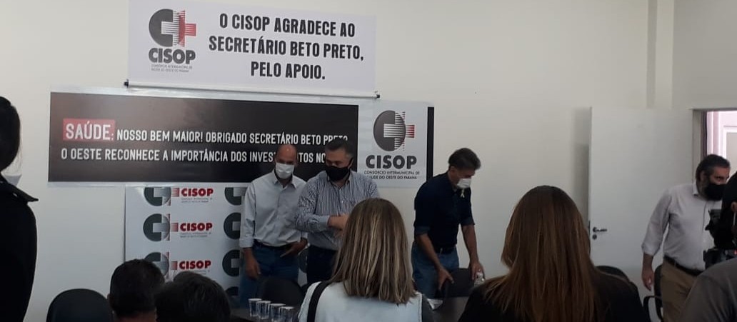 Secretário de Saúde, Beto Preto, visita Cisop em Cascavel