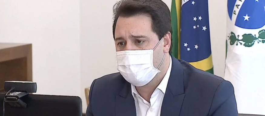 Governador Ratinho  em coletiva online fala da pandemia 