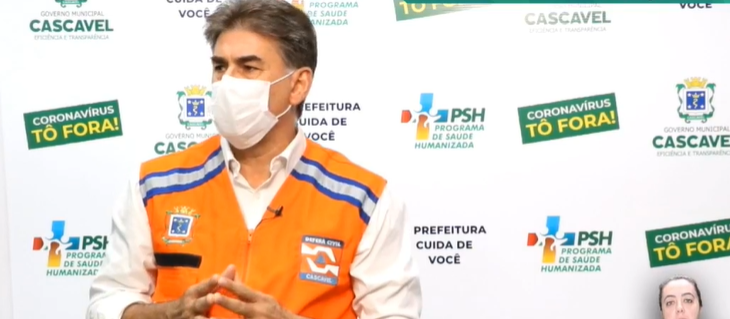 Prefeito faz pronunciamento sobre fechamento de Cascavel neste fim de semana
