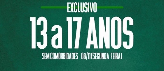 Cascavel vacina adolescentes de 13 a 17 anos na segunda-feira
