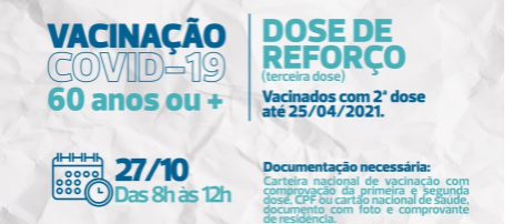 Cascavel terá aplicação da dose de reforço nesta quarta-feira