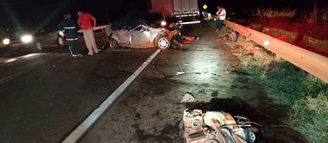 Homem morre em grave acidente, que envolveu quatro veículos, em Corbélia