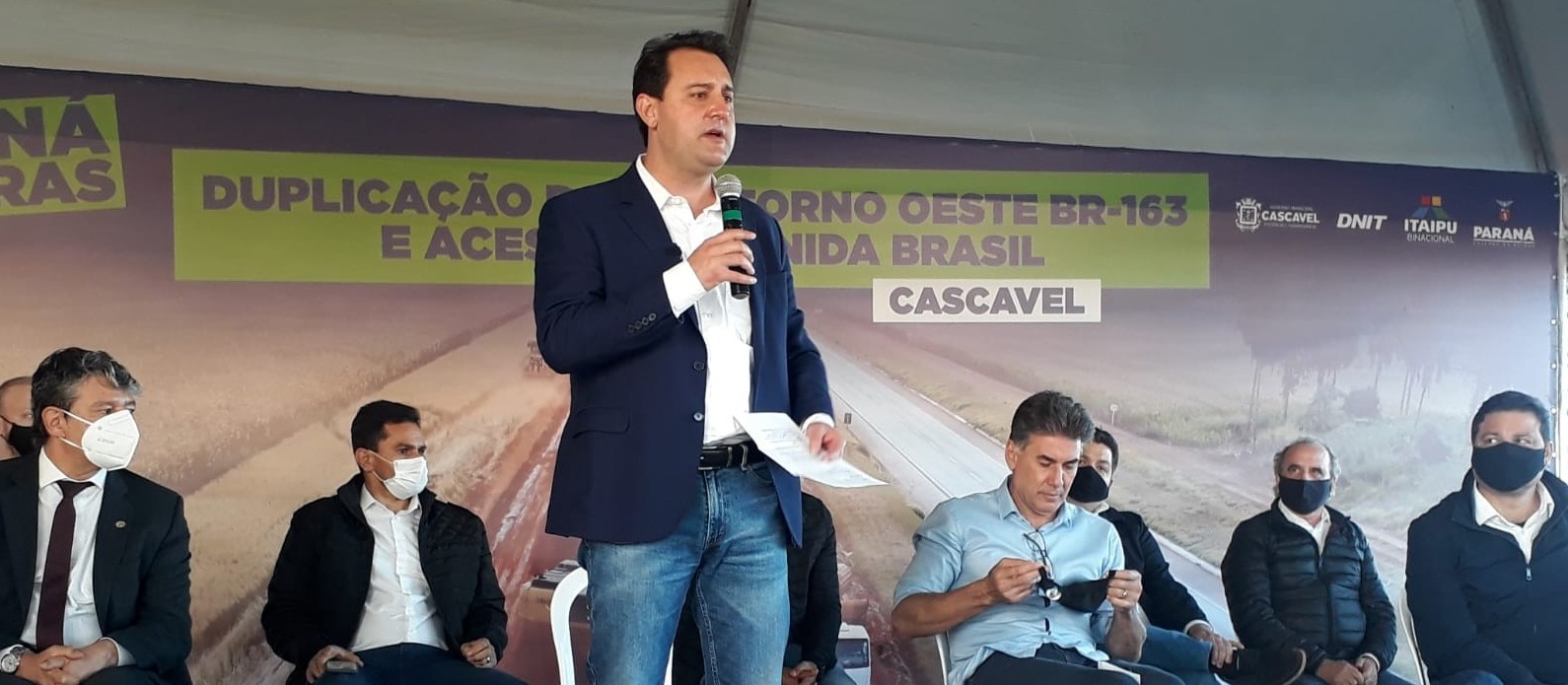 Estado e Itaipu lançam pedra fundamental da duplicação do Contorno Oeste