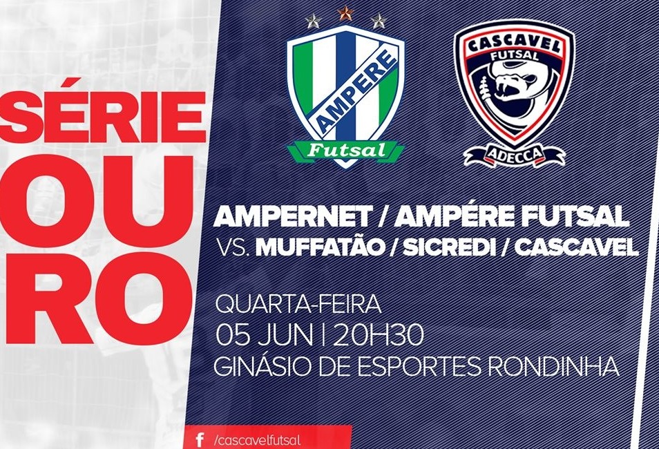 Cascavel Futsal enfrenta o  Ampére nesta quarta