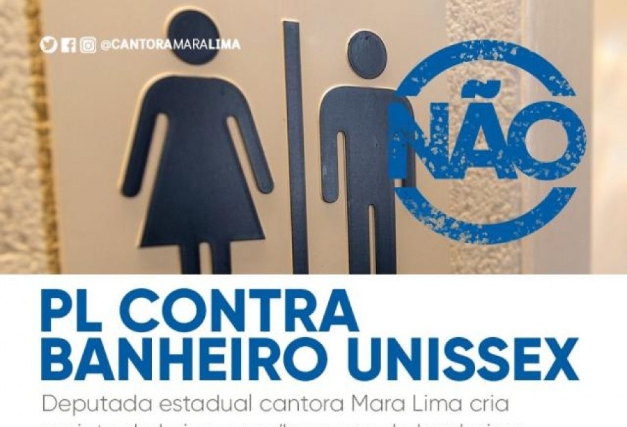 Deputada cria projeto de Lei que proibi uso de banheiro Unissex no Paraná 